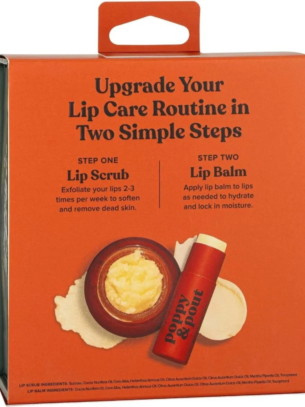Natural Lip Care Set | Exfoliating Lip Scrub & Balm in Eco-Friendly Packaging